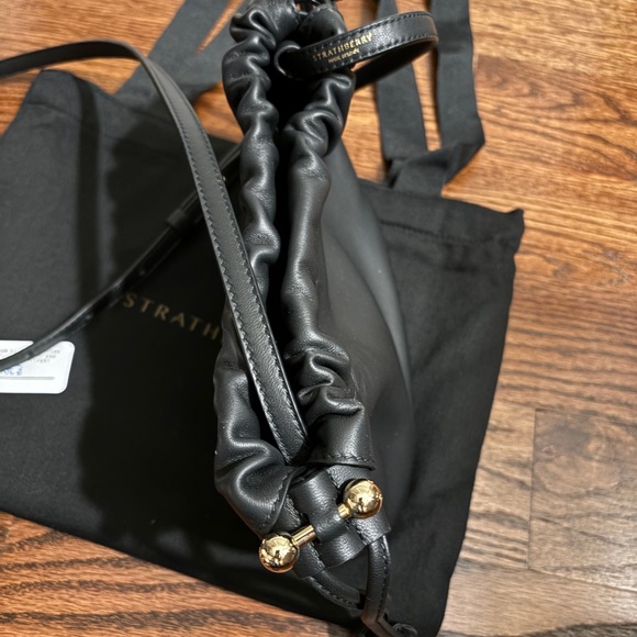 Strathberry Charlotte Black Leather Women's Bag - Picture 6 of 9